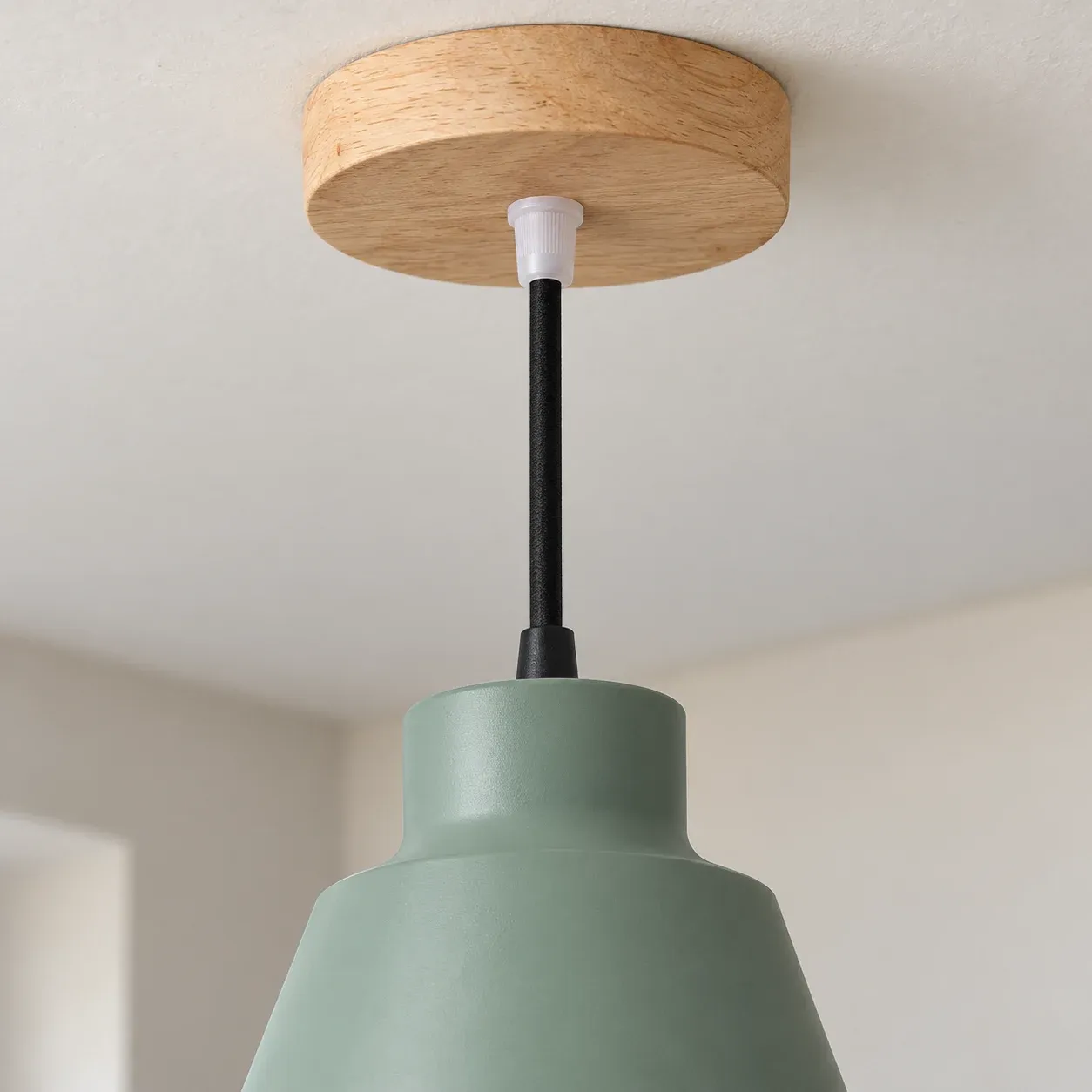 Green Cone Pendant Light — photograph 3