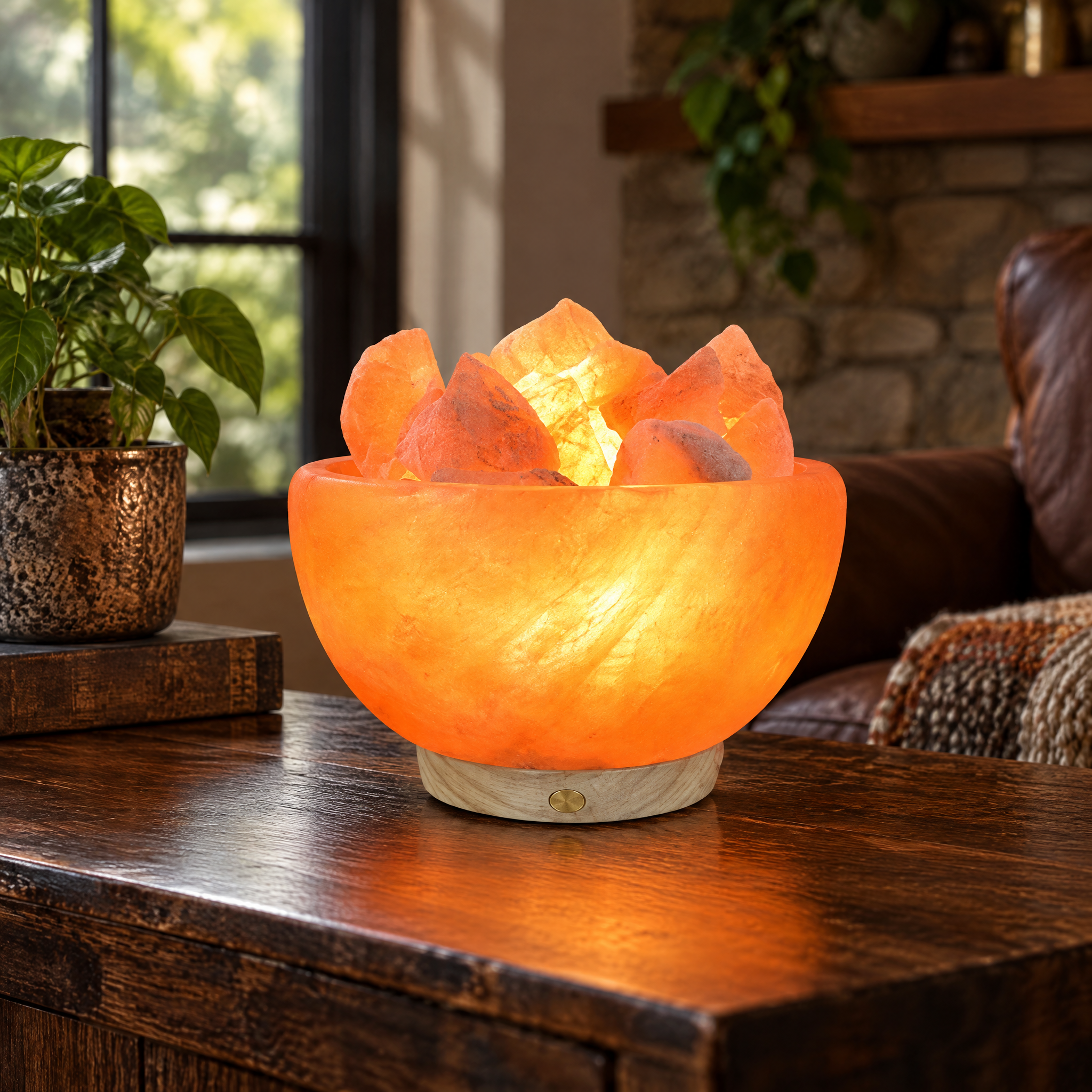Amber Salt Bowl — photograph 1