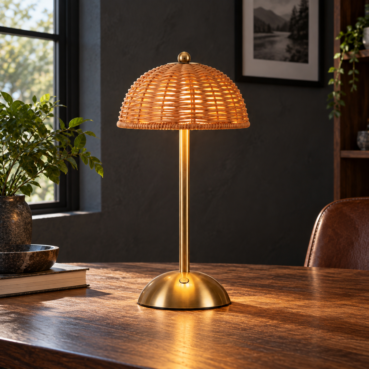 Woven Cordless Lamp — photograph 2