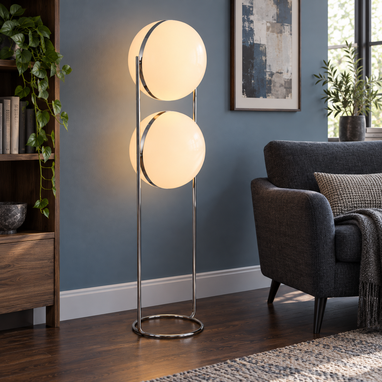 Twin Disc Floor Lamp — photograph 1