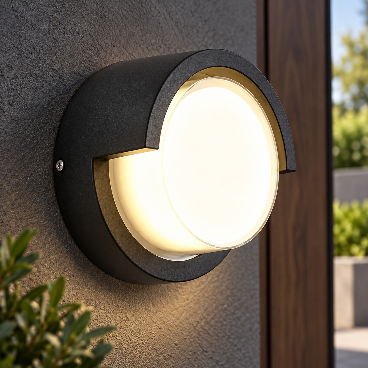 Round Hood Wall Light — photograph 3
