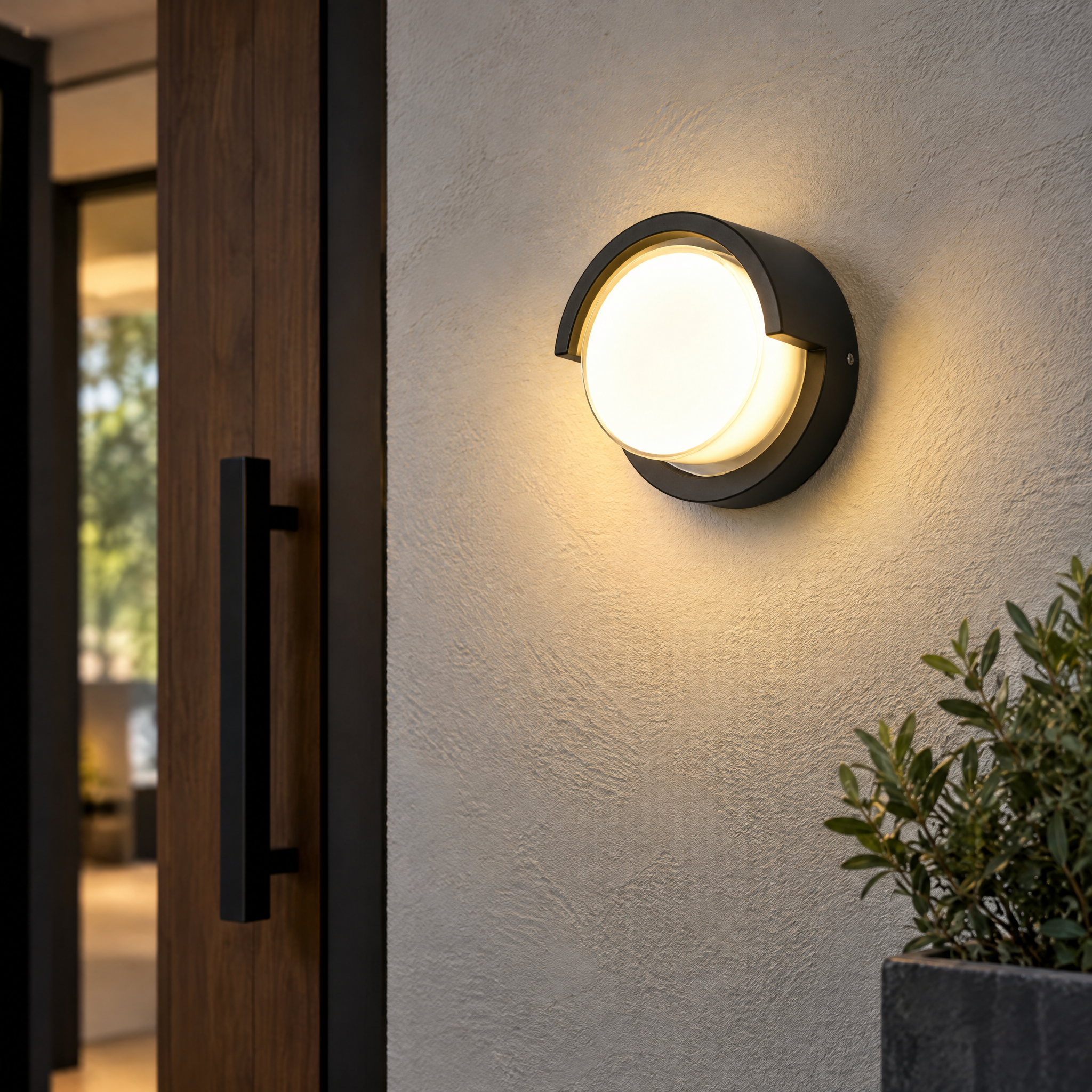 Round Hood Wall Light — photograph 1
