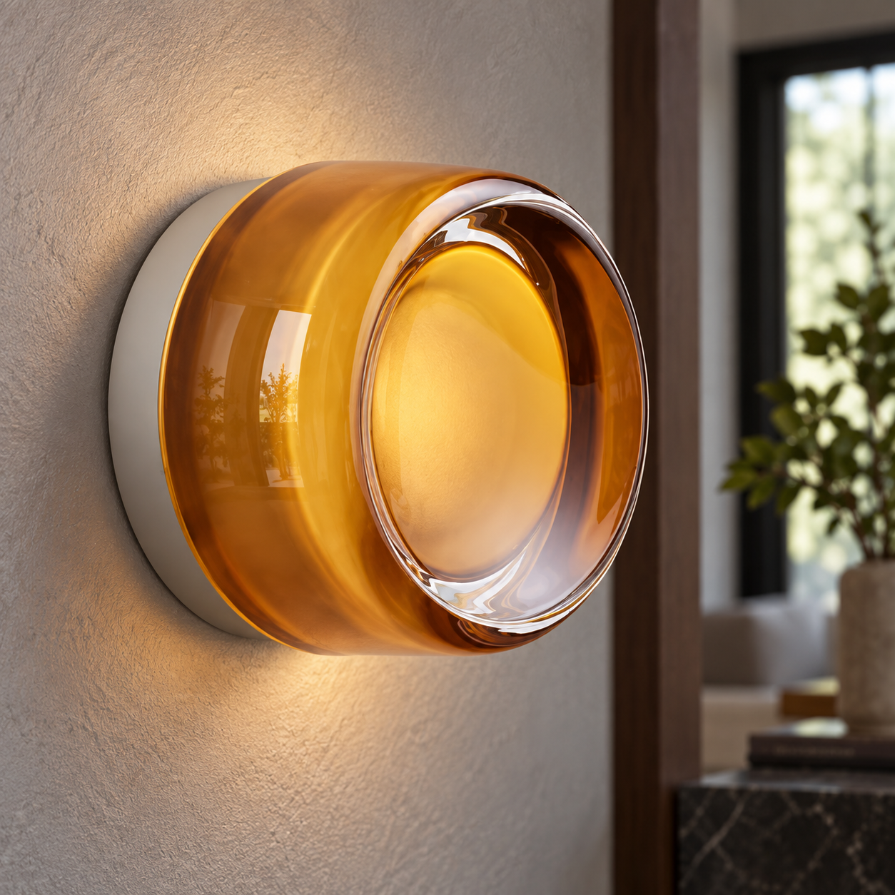 Amber Glass Sconce — photograph 3