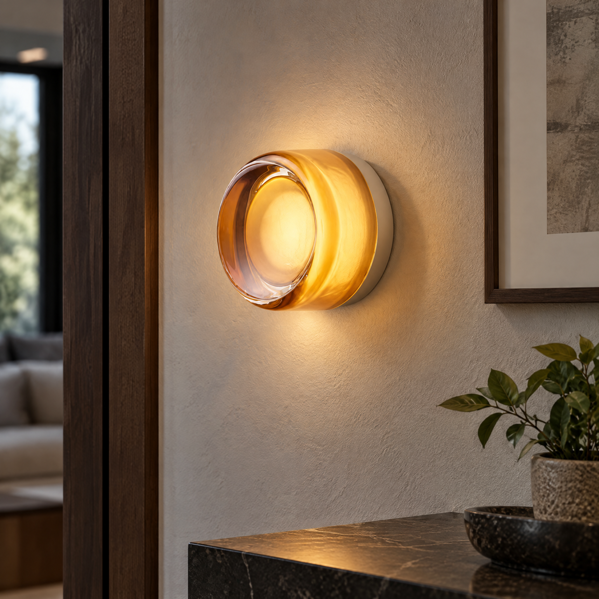 Amber Glass Sconce — lead view
