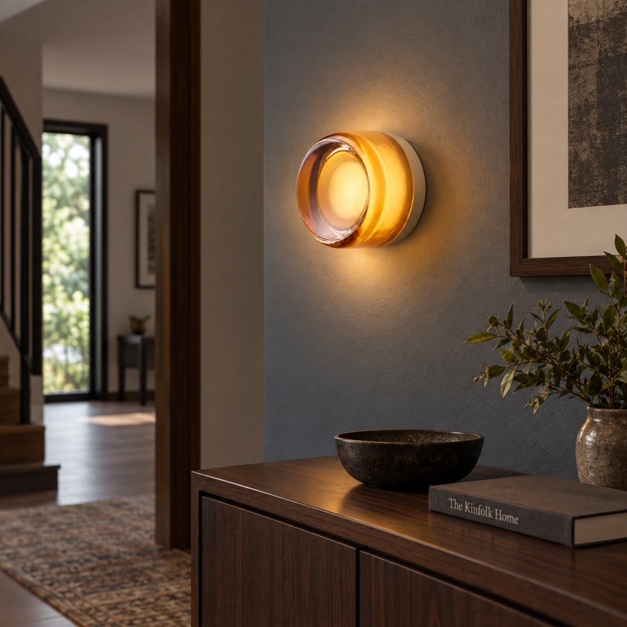 Amber Glass Sconce — photograph 4